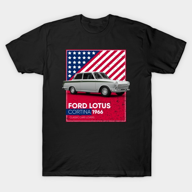 Classic Cars Lotus Cortina 1966 T-Shirt by cecatto1994